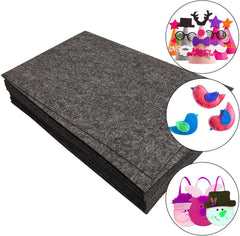 American Elm Dark Gray Felt Sheets 32 Pcs Craft Felt for DIY Projects, Sewing, School Crafts Hand Wash Only