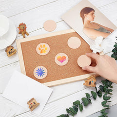 Cliths 30 Pcs Wooden Circles 5cm Unfinished MDF Round Cutouts for DIY Crafts, Coasters, Christmas Ornaments, Wedding Decor