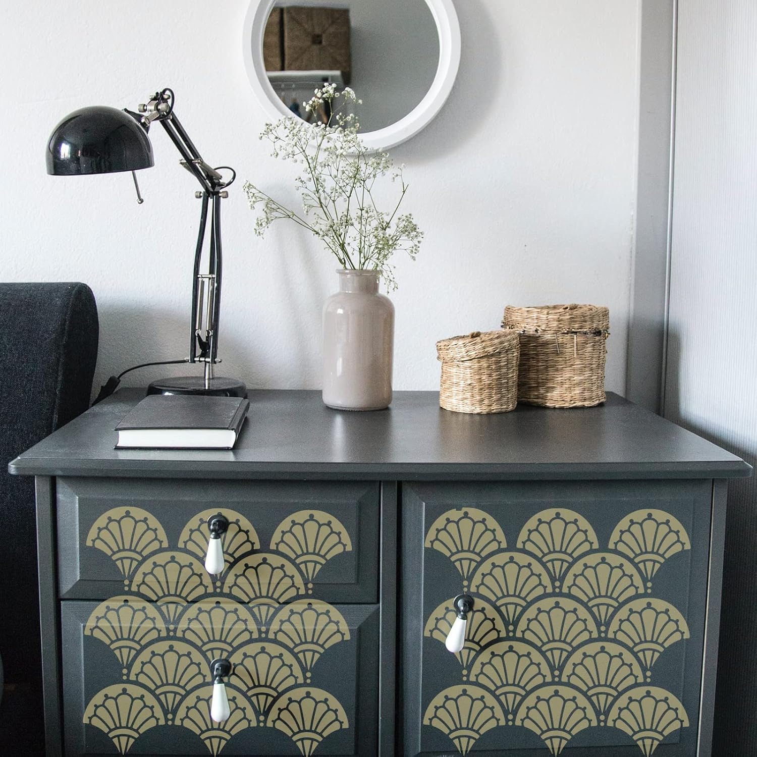 floor painting stencil design