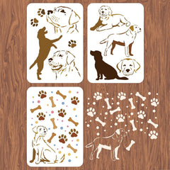reusable pet wall painting template