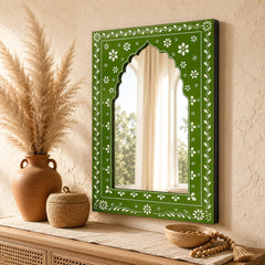 ethnic indian mirror wall panel