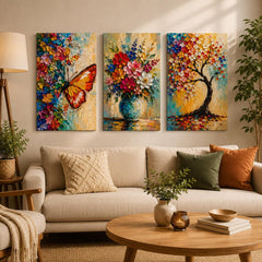 Floral Nature Wall Art for Living Room