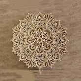 American Elm 3D Mandala Wall Art Layered Wooden Decoration Home Office Decor MDF Wall Hanging Gift