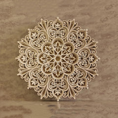 American Elm 3D Mandala Wall Art Layered Wooden Decoration Home Office Decor MDF Wall Hanging Gift