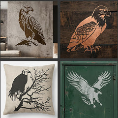 eagle stencil for wall and wood painting