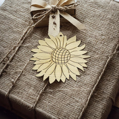 sunflower wooden cutouts blank