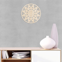 American Elm Mandala Wooden Wall Art Circular Floral Design Rustic Oriental Mandala