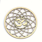 Wooden Om symbol coasters
