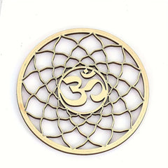 om symbol selenite coaster coaster wall decor spiritual mandala meditation room decor om symbol for wall om wall art
