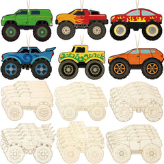 monster truck cutouts monster truck car truck for kids wooden truck toys for kids truck hanging ornament birthday gift return for kids