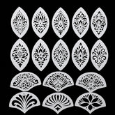 reusable mandala painting stencil set