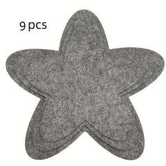 9-piece cookware divider pads for stacking pots and pans