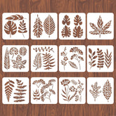 botanical wall stencil for nursery bedroom