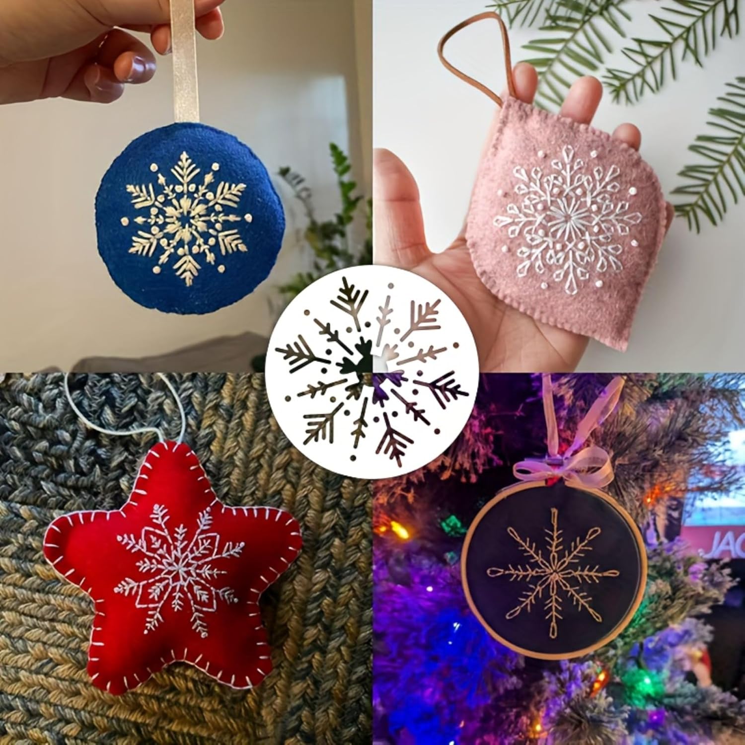 fabric design snowflake template