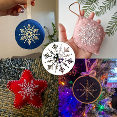 fabric design snowflake template