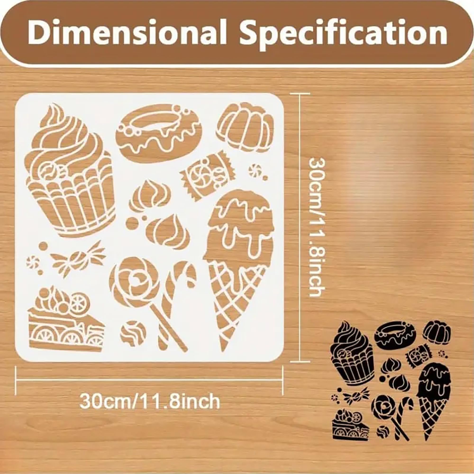 dessert stencil reusable