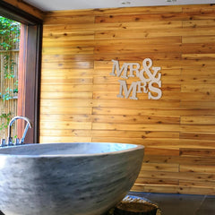 Cliths Mr & Mrs Wood Cutout MDF Wedding Sign for Couple Decor & Gifts 2.7mm Thick