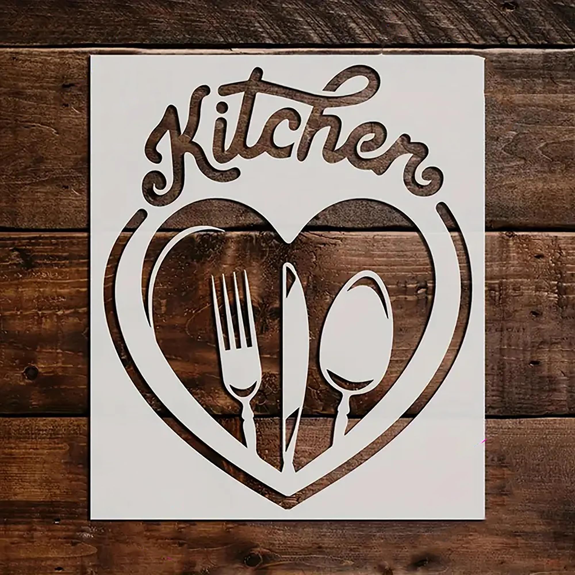 kitchen love stencil set for wall painting reusable plastic stencils for diy crafts love theme stencils for canvas painting