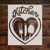 kitchen love stencil set for wall painting reusable plastic stencils for diy crafts love theme stencils for canvas painting