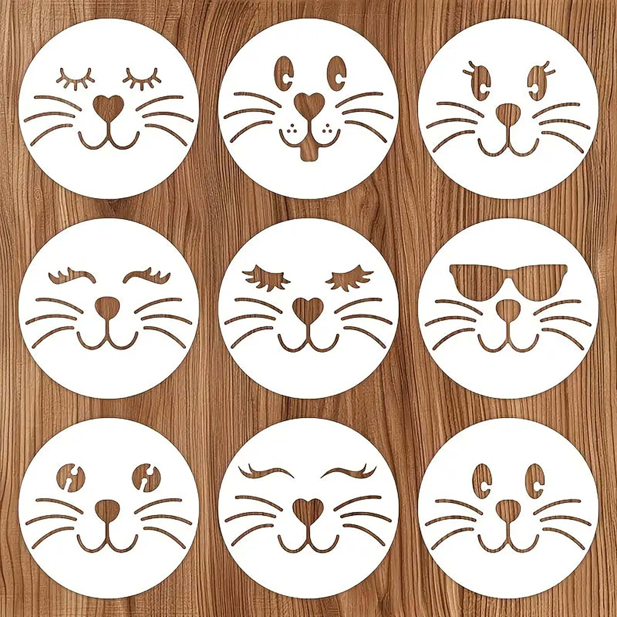 diy bunny face craft stencils