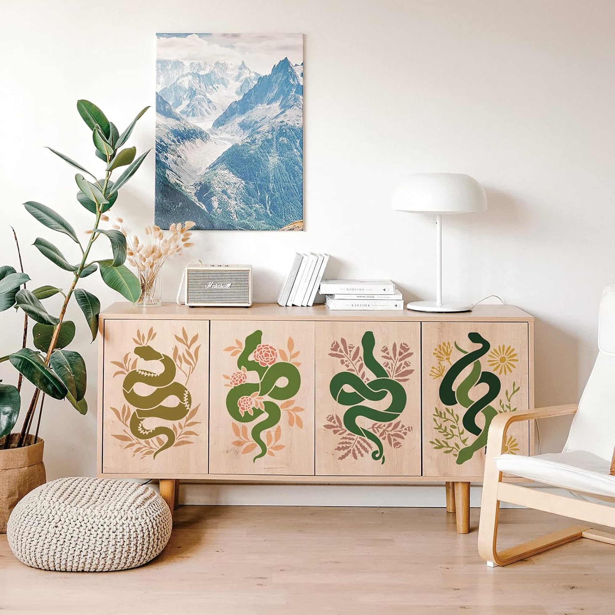 diy large snake plant stencil templates