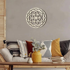 spiritual home decor wooden sacred geometry set