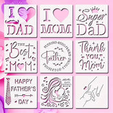 mothers day stencils happy mother's day stencil mothers day 2025 stencil for wall painting home reusable stencils for painting thank you mom gift template stencil