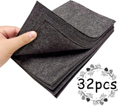 American Elm Dark Gray Felt Sheets 32 Pcs Craft Felt for DIY Projects, Sewing, School Crafts Hand Wash Only