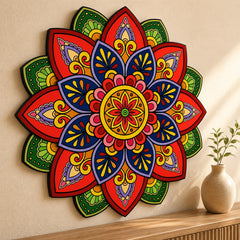 colourful lotus wall hanging for home