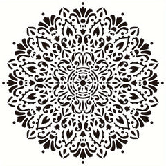 pet stencil for acrylic painting mandala
