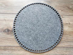 Cliths Set of 4 Square Felt Crochet Bases for DIY Bags & Baskets Eco Friendly Felt