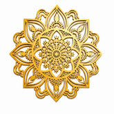golden mirror finish wall decor