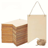Stack of wooden boards with a hanging rope on a white background