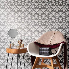 Square PET Geometric Pattern Painting Stencil for DIY Wall, Wood, Furniture & Craft Art, Reusable Template, Pack of 1, Cliths