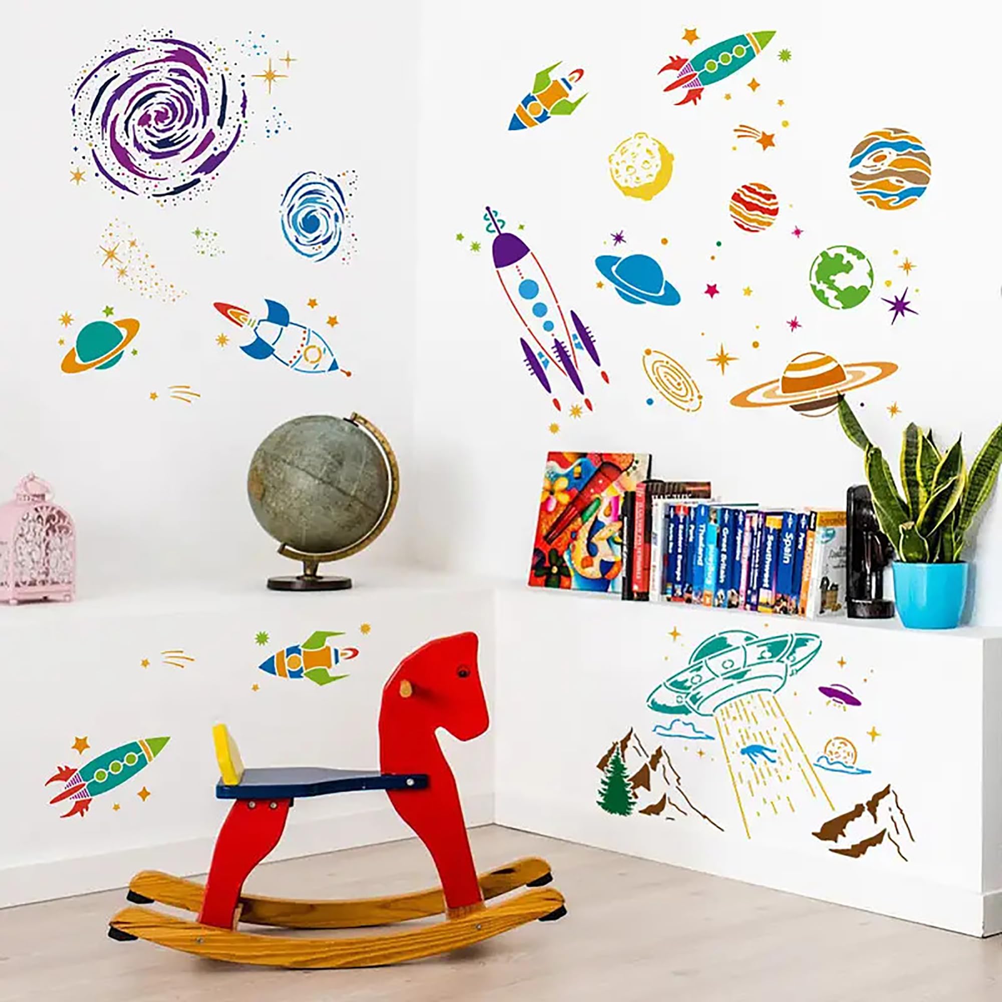 diy wall art space designs