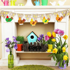 bulk pack wood chicken ornaments for easter painting