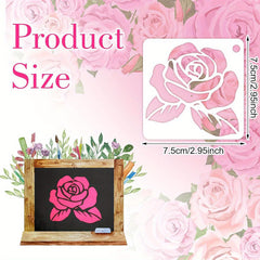 wall decor floral stencil set
