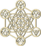 American Elm Metatron's Cube Wall DecorSacred Geometry Wall Art Crystal Grid for Meditation Room Home Decor Wall Hanging for Energy Balance