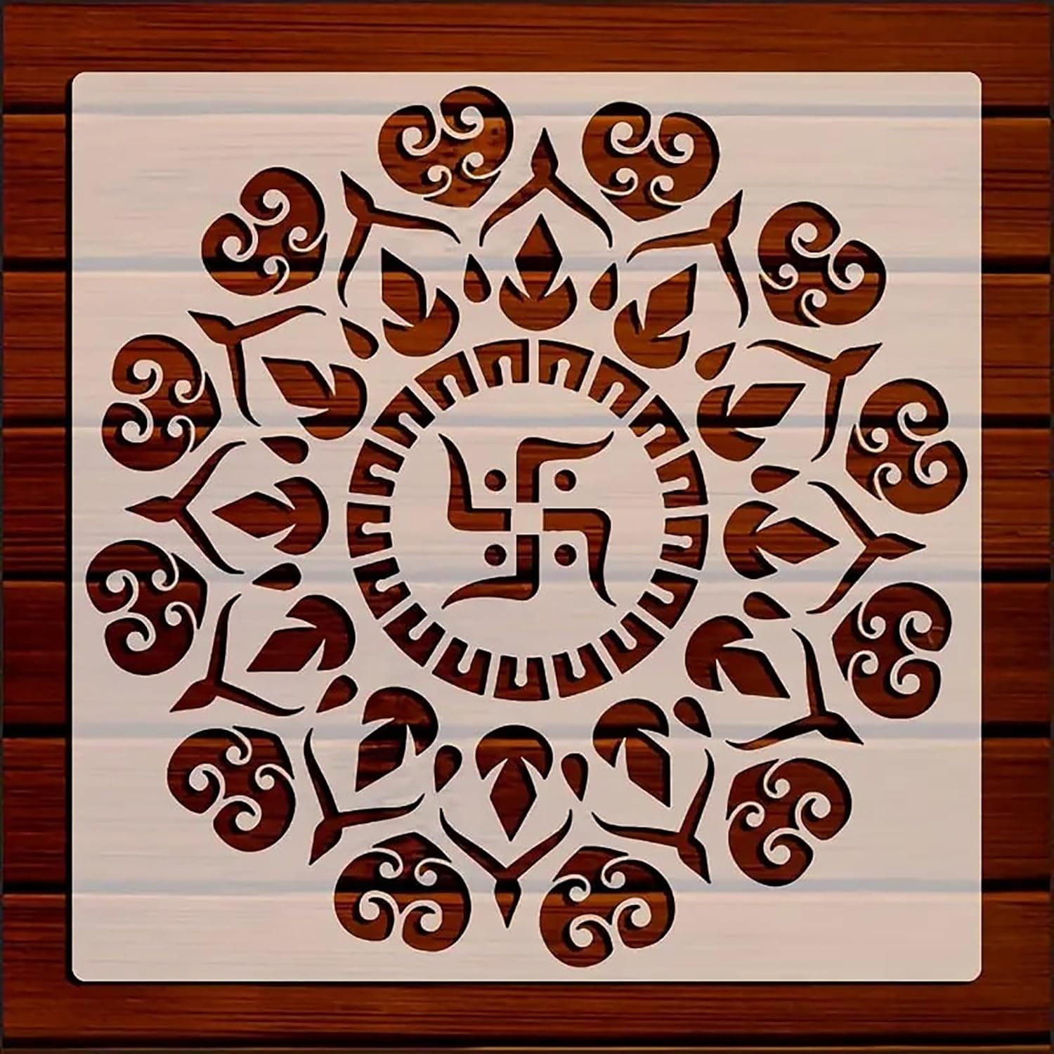 Indian mandala stencil