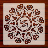 Indian mandala stencil