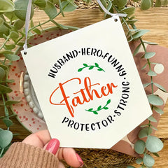 paintable parents day stencil kit