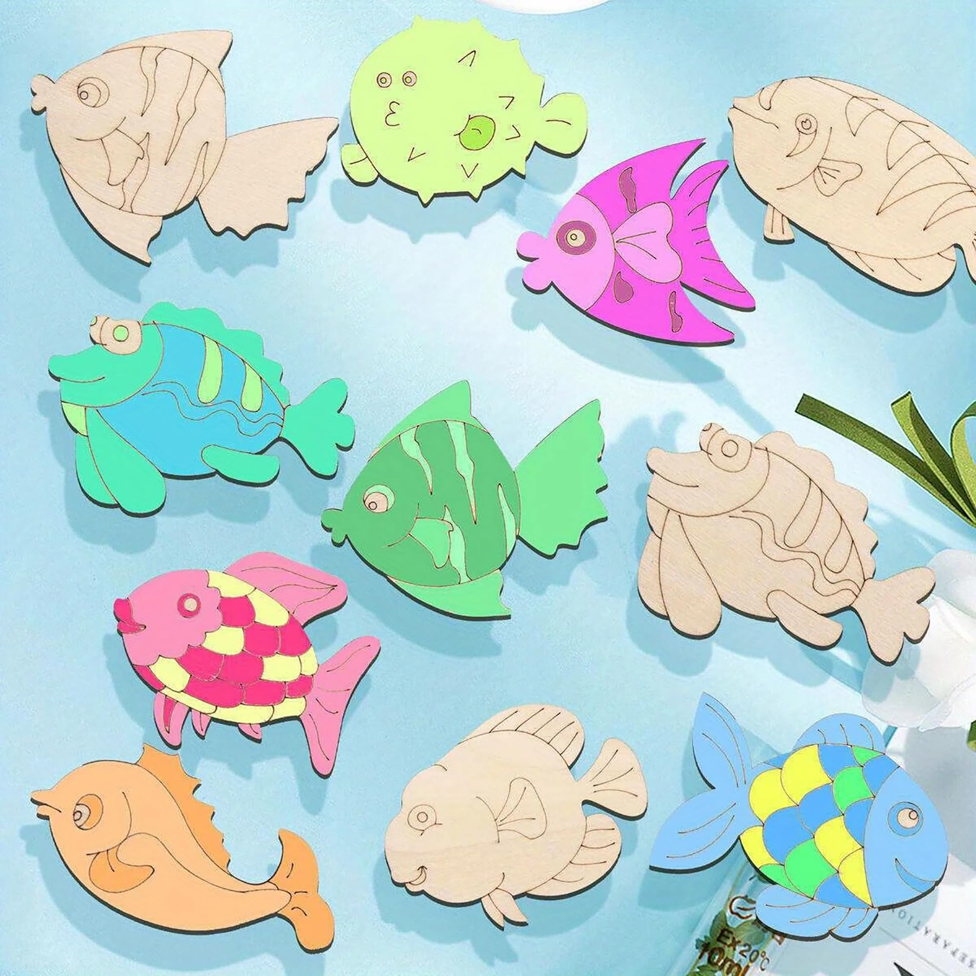 unfinished wood fish