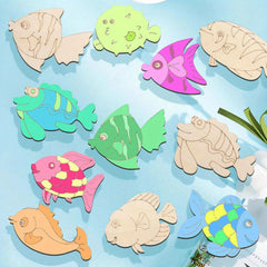 unfinished wood fish