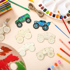 Paintable wooden Easter figures for personalized decorations