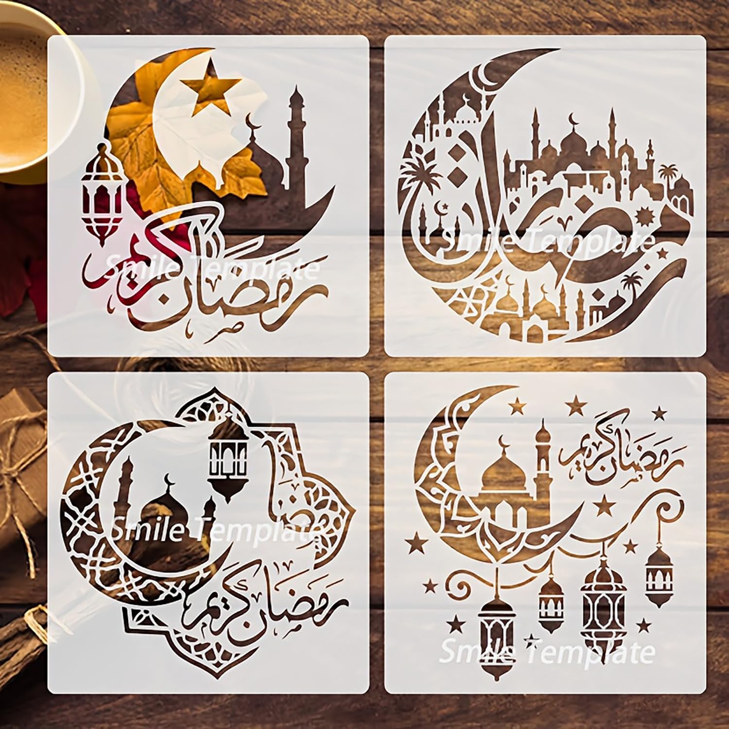 ramadan eid plastic stencil
