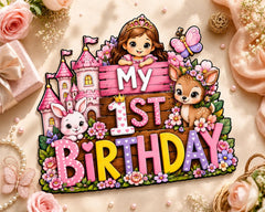princess theme first birthday decor
