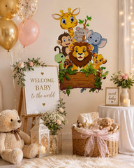 baby room safari animal decoration