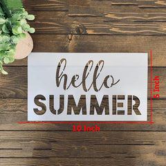 reusable summer stencil template