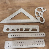 Cliths Ruler Set for Drawing Spirograph Design and Easy Circles Precision Geometry Tool for Artists Students Engineers
