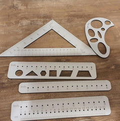 Cliths Ruler Set for Drawing Spirograph Design and Easy Circles Precision Geometry Tool for Artists Students Engineers